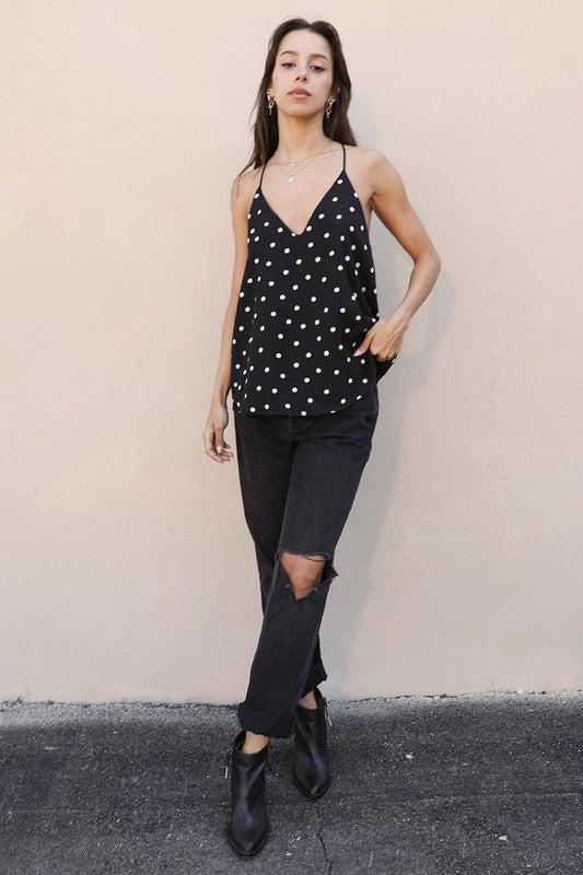Timeless Polka Dot Cami Top