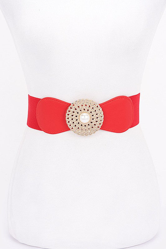 Metal Buckle Elastic Belt