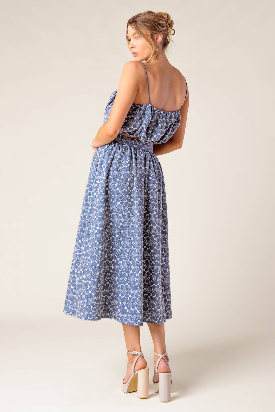 Eyelet Maxi Skirt