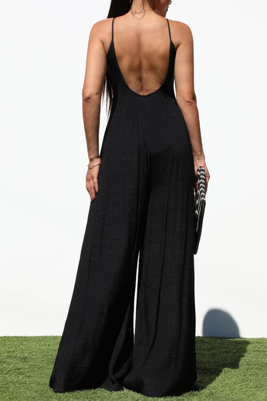 LOOSE FIT WOVEN JUMPSUIT