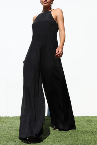 LOOSE FIT WOVEN JUMPSUIT