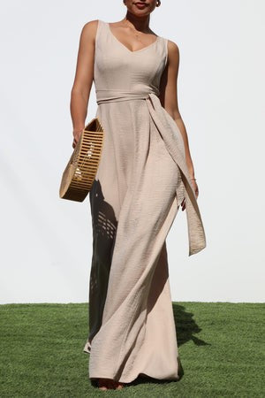 TWISTED CHARM WOVEN JUMPSUIT