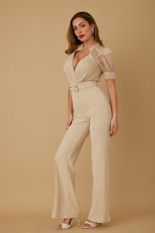 Vintage Patten Short Sleeve Jumpsuit