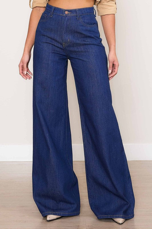 Indigo Wide Jeans Vibrant