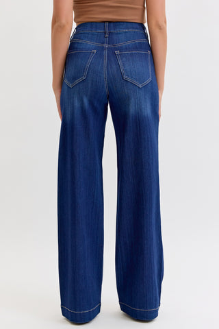 High Rise Pull-on Wide Leg