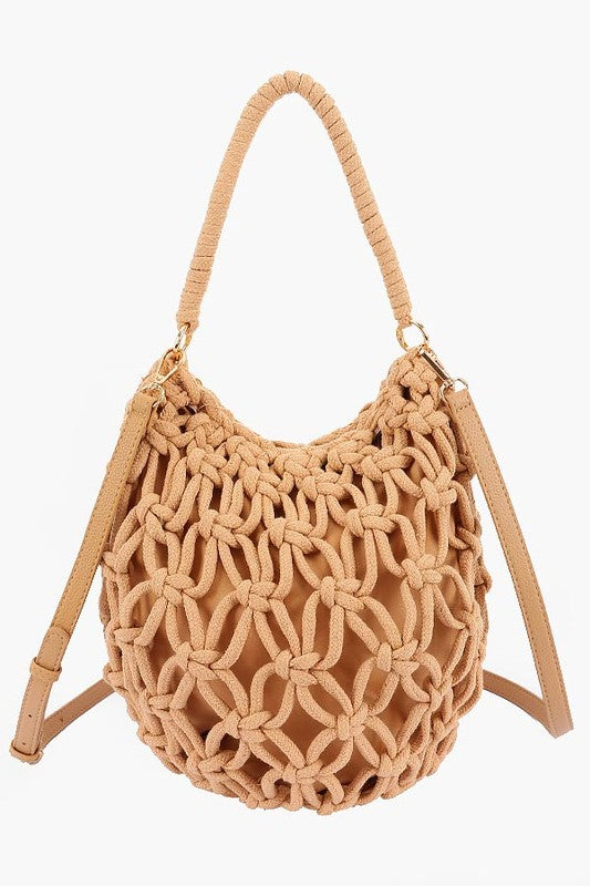 Braided Cotton Hobo Bag