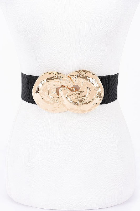Metal Buckle Stretch Belt