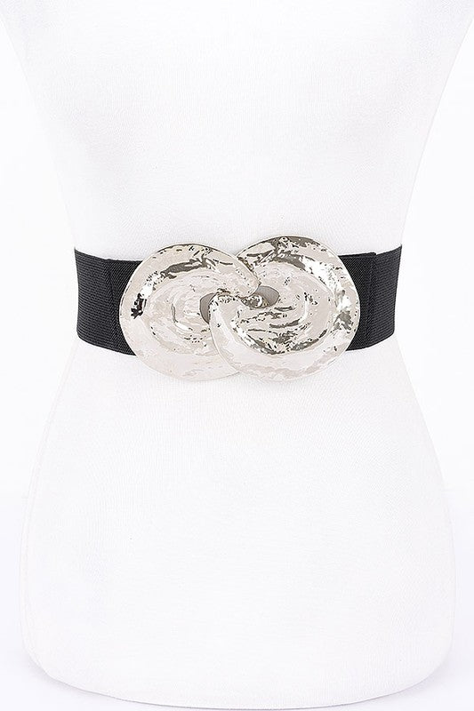 Metal Buckle Stretch Belt