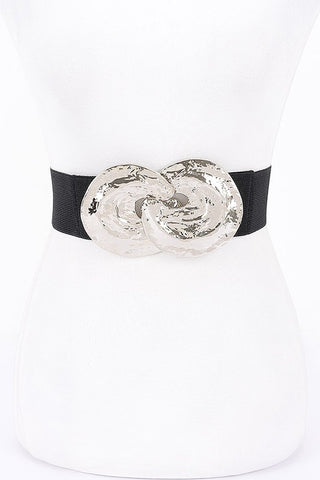 Metal Buckle Stretch Belt