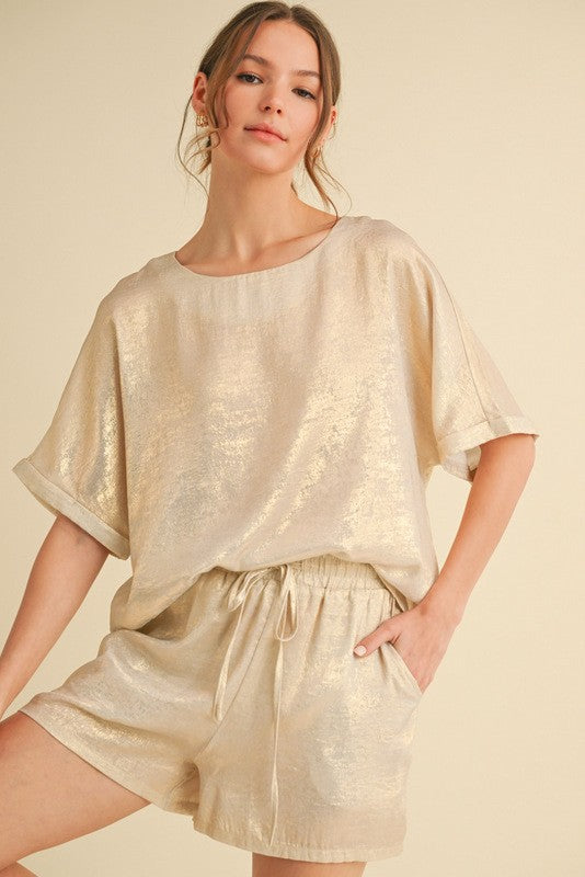 Metallic Loungewear Sets