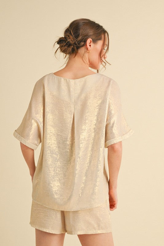 Metallic Loungewear Sets