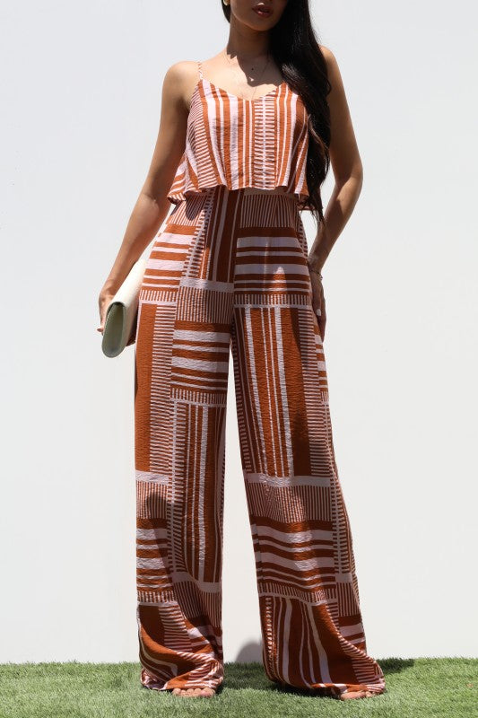 Ruffled Woven Jumpsuit