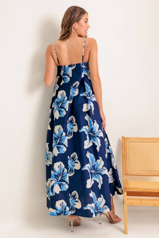 A printed woven maxi dress