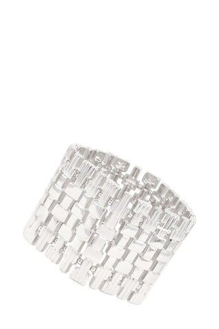 Bohemian Geometric Link Stretch Bracelet