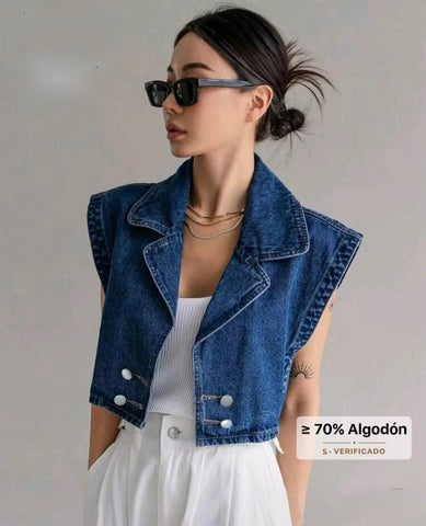 Denim Crop Top