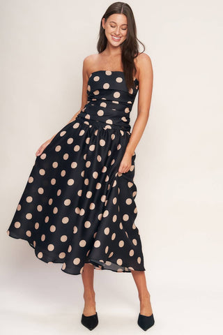Strapless Midi Dress