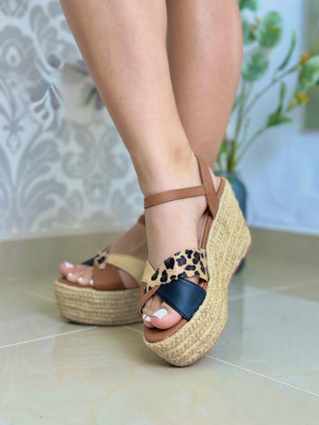 Plataforma Animal/Gold/Tan