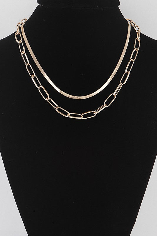 Simple Multi Chain Necklace