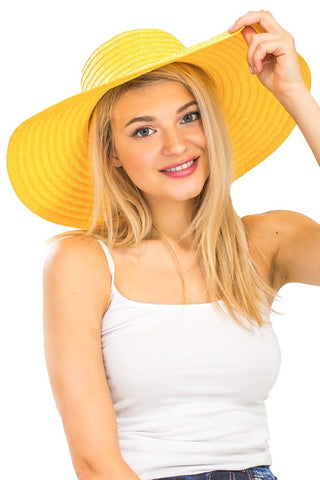 Straw Floppy Sun Hat