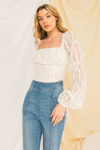 Lace Cropped Top