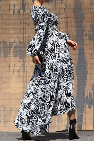 Printed Woven Wrap Dress