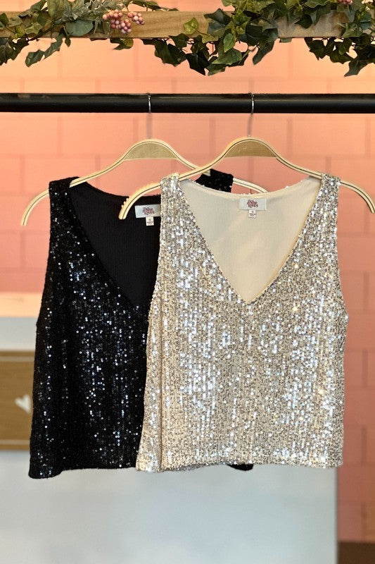 Shining Star Sequin Top