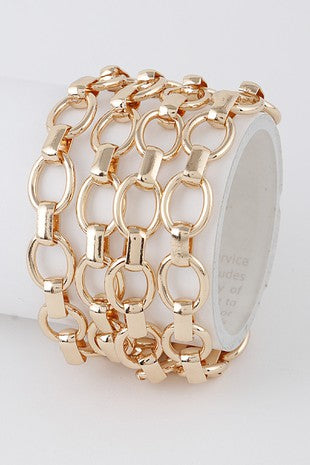 Multi Layered Chain Link Bracelet