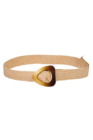 Triangle Buckle Braided Belt