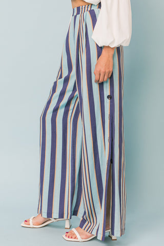 Striped Wide Leg Pants