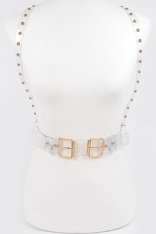 Clear Body Buckle Belt