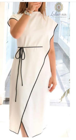 Midi Dress White&Black