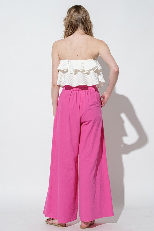 Ruffle Detailed Off-shoulder Crop Top